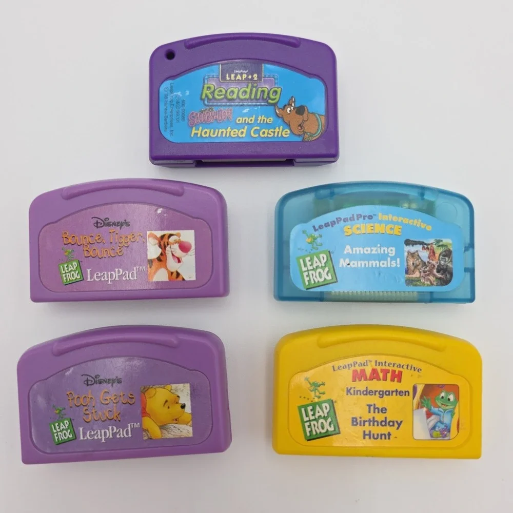 Lot of 5 Leap Frog LeapPad Cartridges - Fun Education For Early Elementary